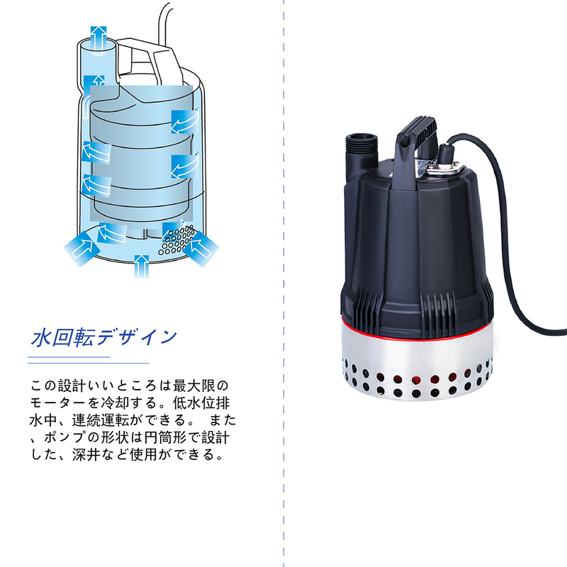 水中ポンプ 清水用水中ポンプ 50hz 長寿命 最大揚程6m 最低水位1mmまで排水可能 水中ポンプ 清水用水中ポンプ 50hz 長寿命 最大揚程6m 最低水位1mmまで排水可能