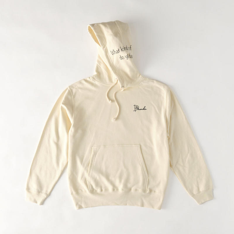 Dasada ロゴ 歌詞パーカー ナチュラル D 046 Dasada Web Store