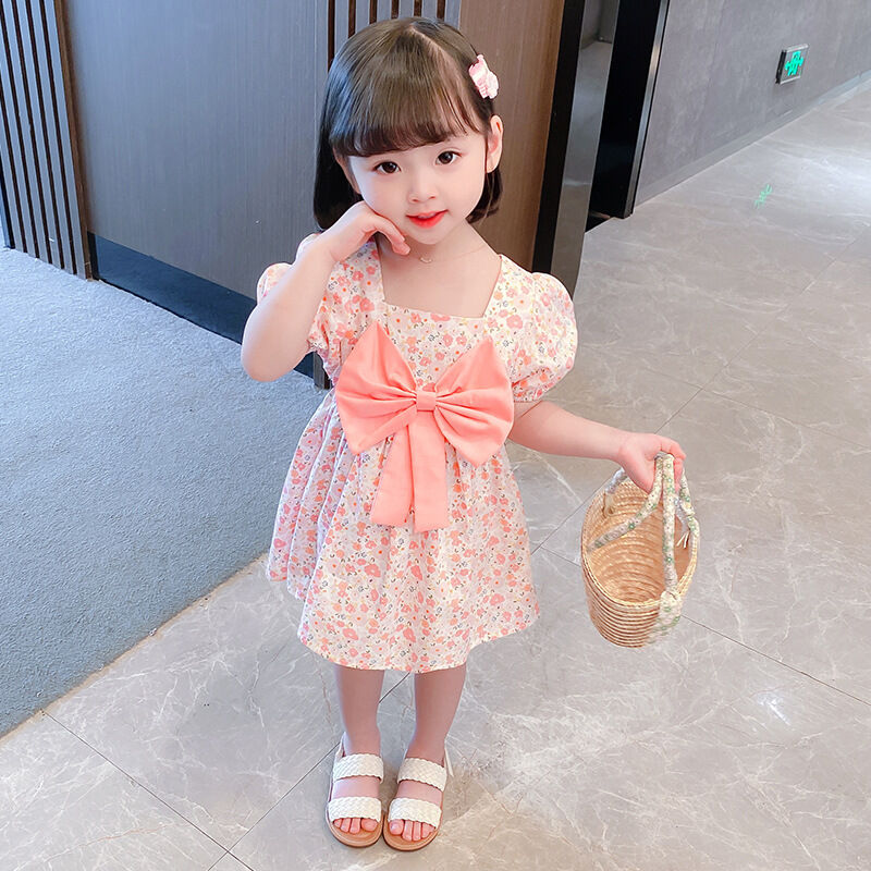 即納 花柄リボンロングワンピース Memoriaselect