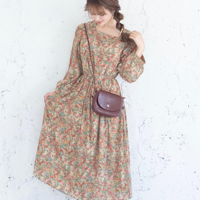 在庫一掃 Giggle 花柄 レトロ ヴィンテージ ワンピース 新着商品