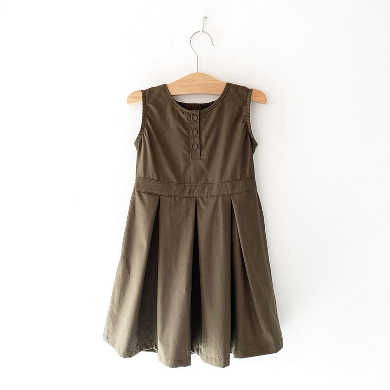 ボックスプリーツノースリーブワンピース 150cm Vanilla Slow