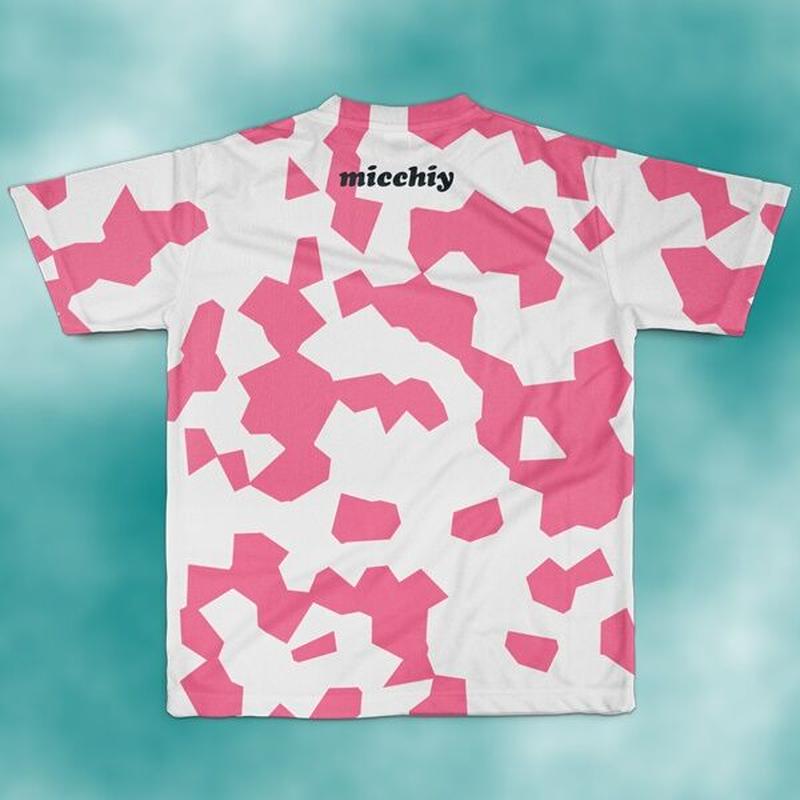 半袖tシャツ 斑模様ピンク Micchiy F S Store