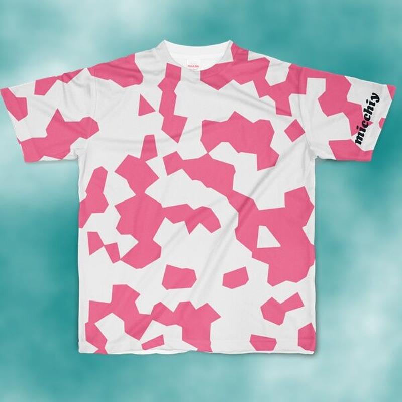 半袖tシャツ 斑模様ピンク Micchiy F S Store