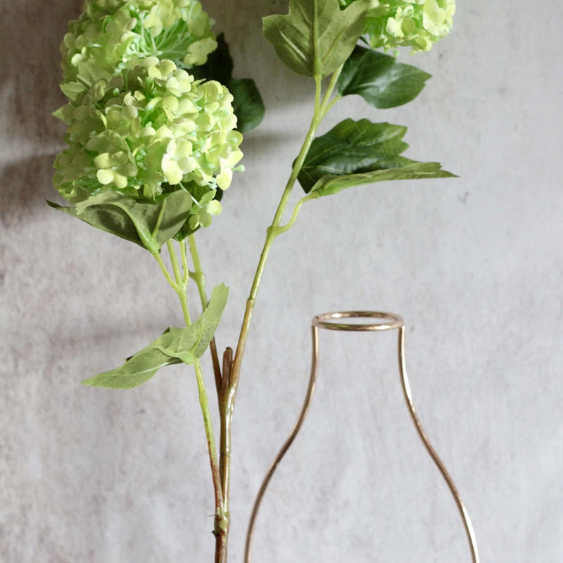 スノーボール Set男前ゴールドワイヤーのフラワーベースアレンジ Micelldeco