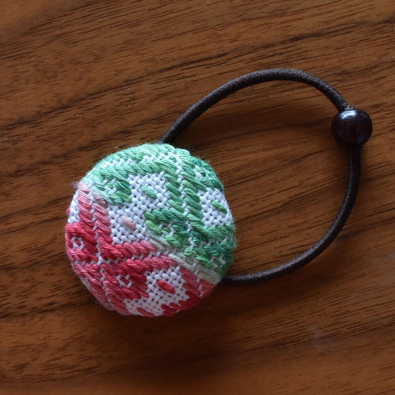 こぎん刺し ヘアゴム かなでルこぎん