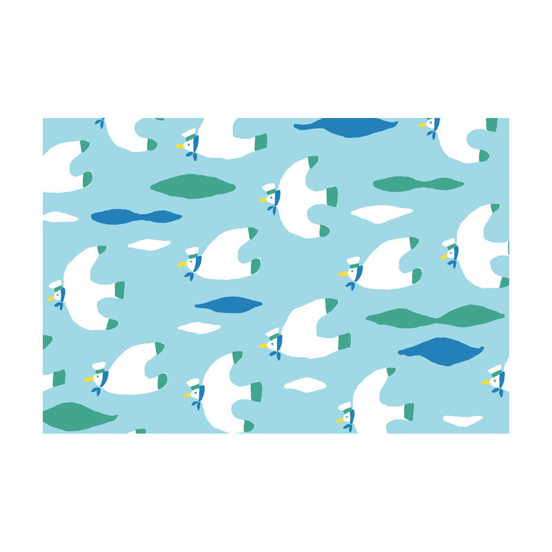 ポストカード かもめの水兵さん みはらモノトコ