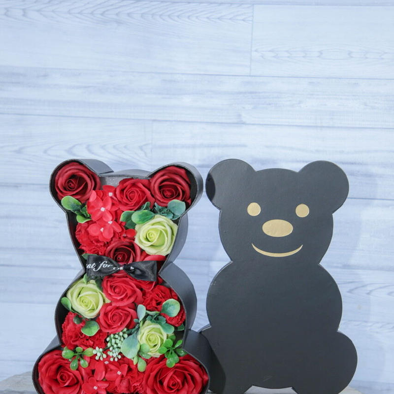 クマの箱ソープフラワー ピンク ソープフラワー インターネット通販 花 マザー