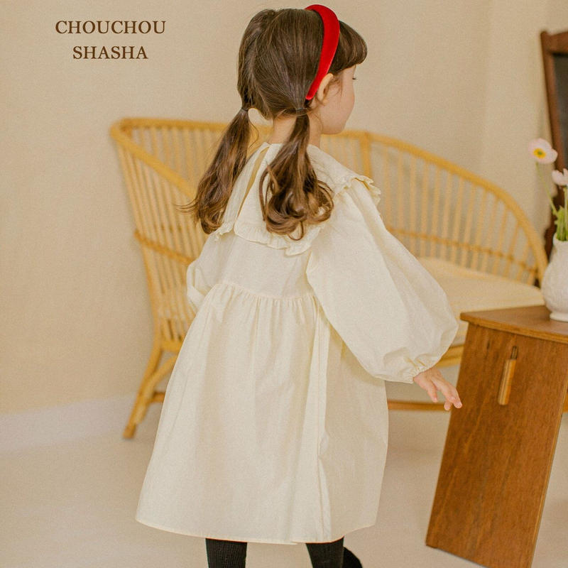 シュシュシャシャ パフボリュームワンピース アイボリー Mimiel