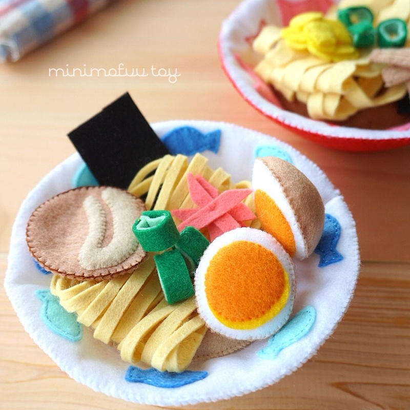 型紙レシピ フェルトのラーメンセット Minimofuu Toy S Shop 型紙レシピ フェルトのラーメンセット Minimofuu Toy S Shop