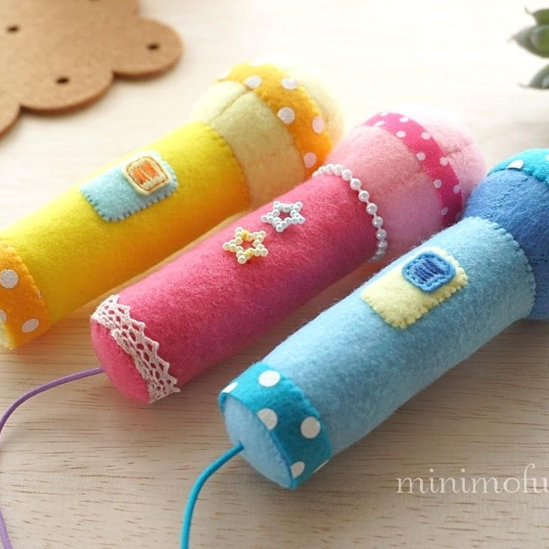 型紙レシピ フェルトのマイク Minimofuu Toy S Shop 型紙レシピ フェルトのマイク Minimofuu Toy S Shop