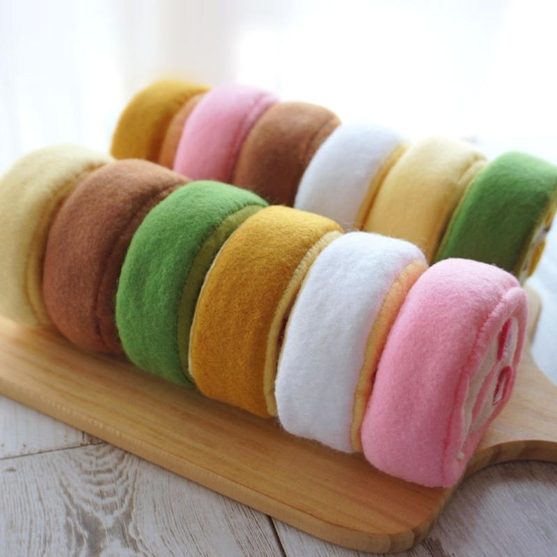 型紙レシピ フェルトのロールケーキ Minimofuu Toy S Shop