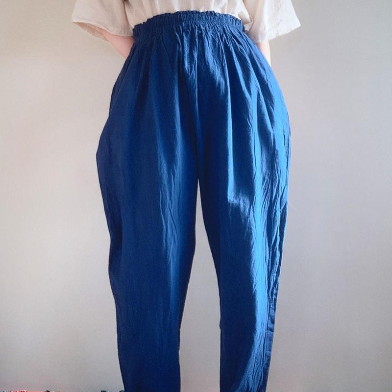 ヂェン先生の日常着 テーパードパンツ ブルー M The Misono