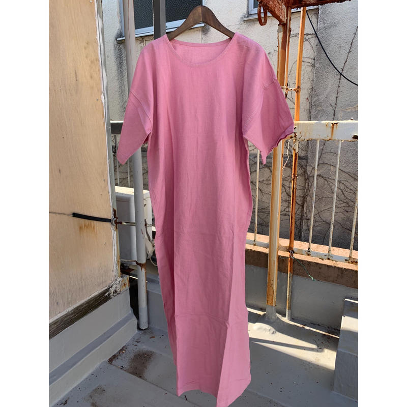 ヂェン先生の日常着 半袖ワンピース ピンク The Misono