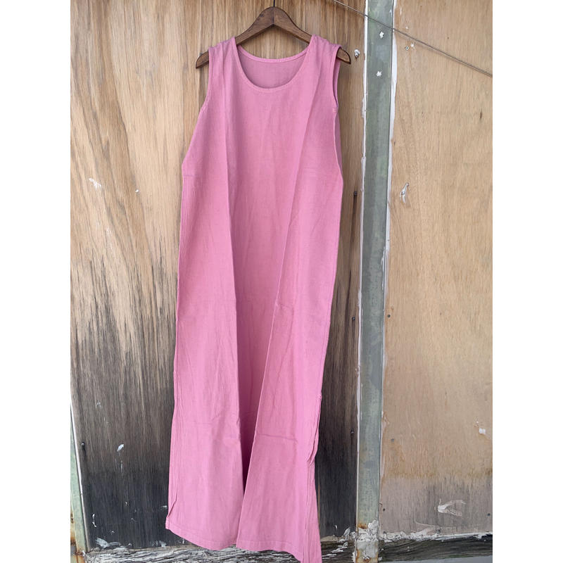 ヂェン先生の日常着ノースリーブワンピース ピンク The Misono