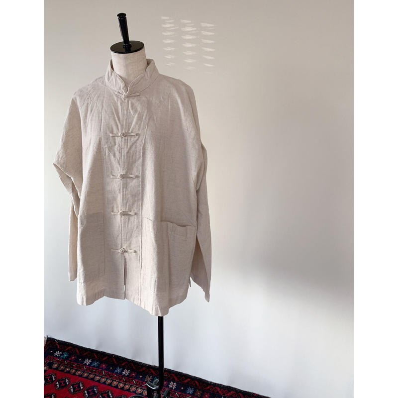 ヂェン先生の日常着 チャイナトップスsサイズ アイボリー The Misono