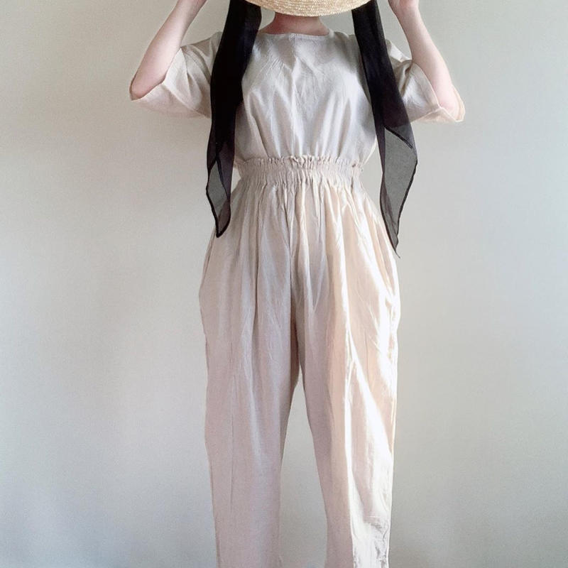 ヂェン先生の日常着 テーパードパンツ S アイボリー The Misono