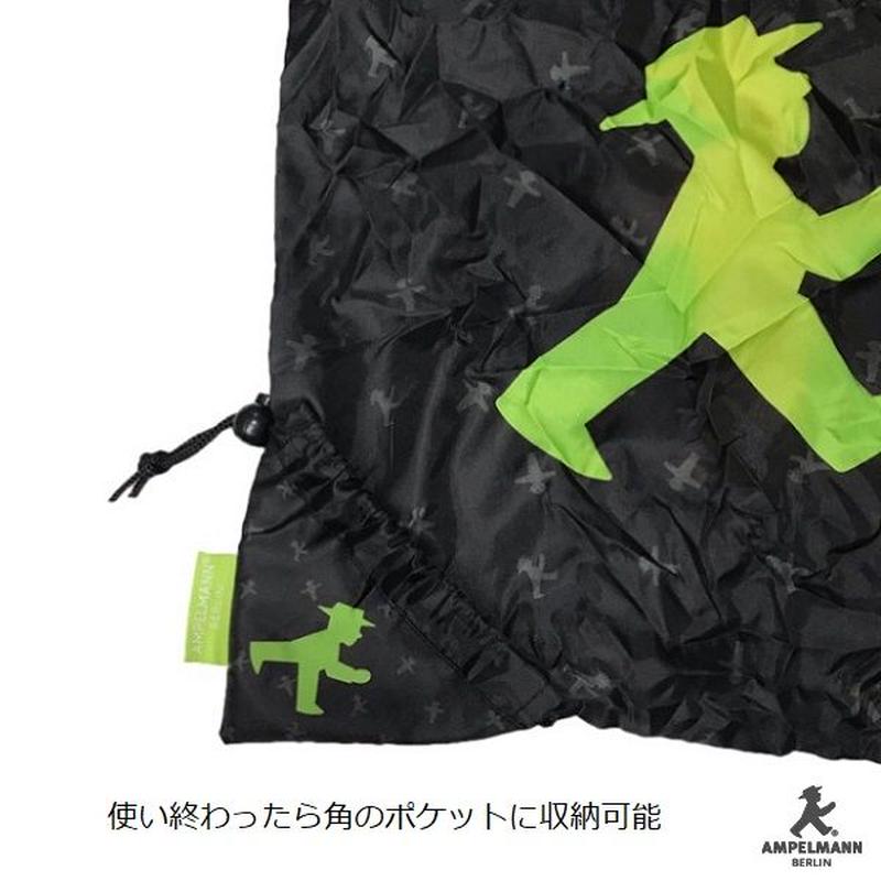 New ドイツ 大人気 信号キャラクター アンペルマン ショッピングバッグ 黒 両面デザイン New ドイツ 大人気 信号キャラクター アンペルマン ショッピングバッグ 黒 両面デザイン