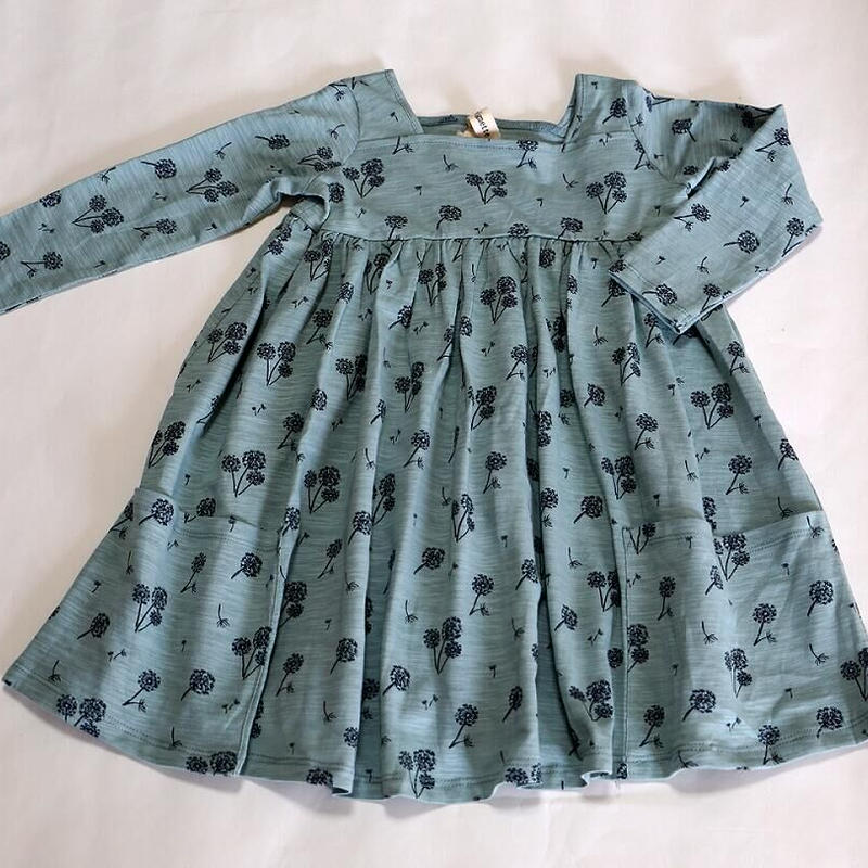 Vignette タンポポワンピース 長袖 ネイビーブルー 98 104 110 116