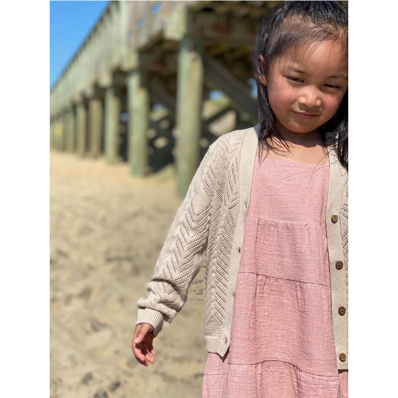 Vignette 透かし編みコットンカーディガン ベージュ レディースサイズ Neutra