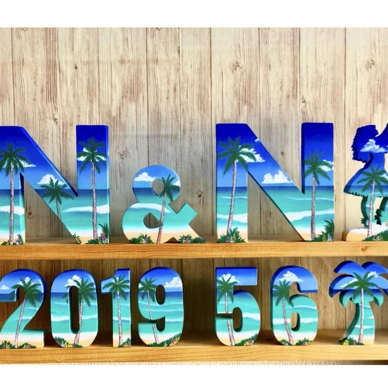 イニシャルオブジェ ディズニー風 お祝い ウェディング オーダー受付中 結婚式 Off オーダー受付中