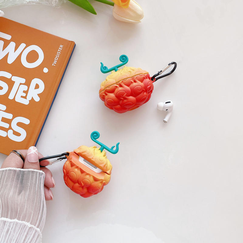 果実 Airpodsproケース 可愛い 面白いエアポッツカバー フック付 個性 男女兼
