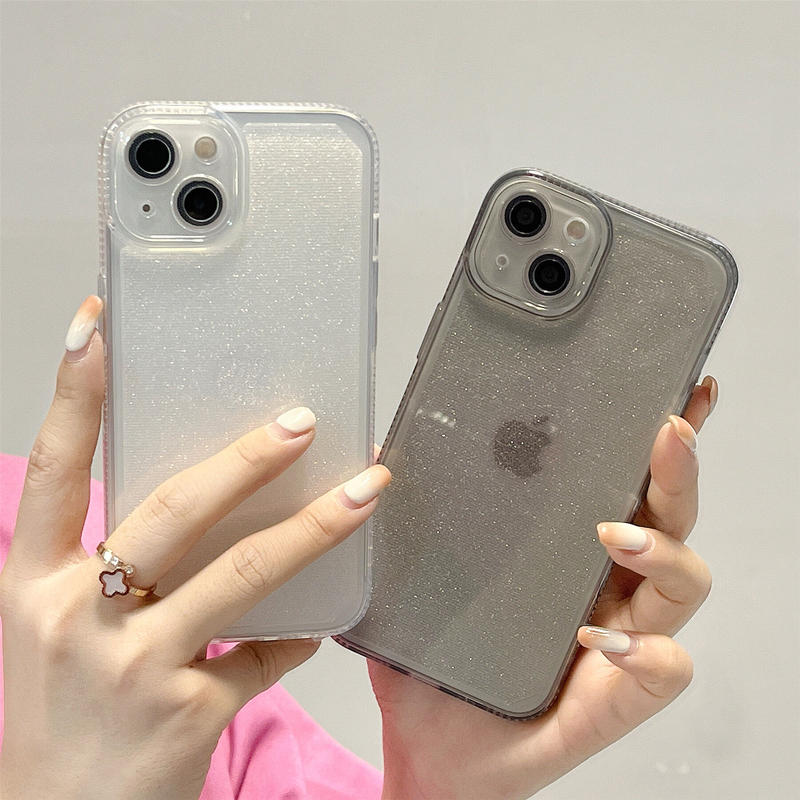 ラメ入りキラキラ Iphone13 12promaxケース シンプル風 Iphone11pr