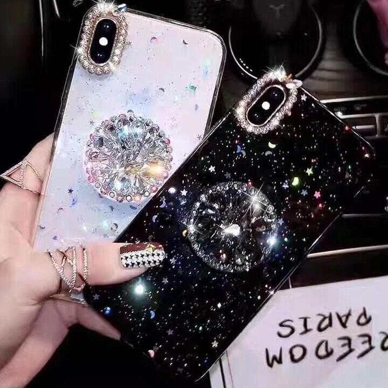 キラキラしたおしゃれ Iphonexs Xrケース スタンド付 デコお揃い携帯ケース Girl
