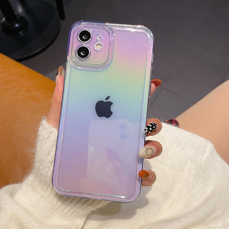キラキラ光る Iphone13 13proケース オーロラカラー ラメ入り アイフォン12 キラキラ光る Iphone13 13proケース オーロラカラー ラメ入り アイフォン12