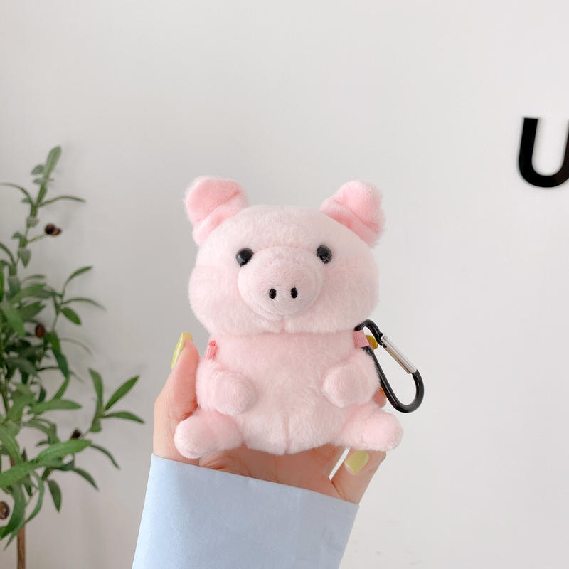 もふもふ猪デザインairpodsケース ピンク イノシシエアーポッズケース かわいい ガールズ
