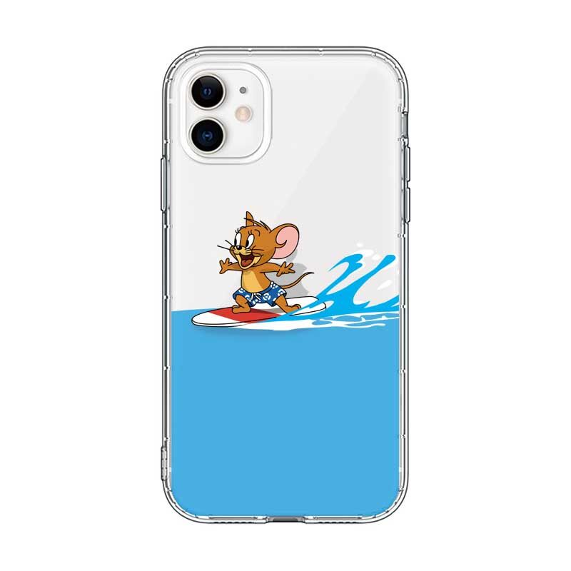 サーフィントム ジェリー Iphone12 11proケース お揃い透明 Iphonese2