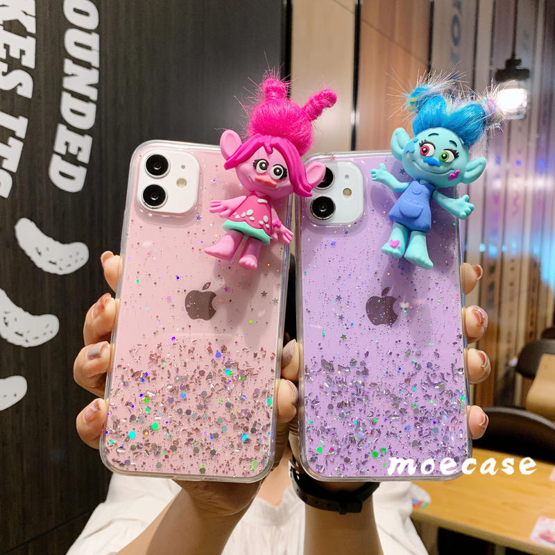 トロールズスマホケース Iphone11 8 Se2クリアケース キャラクターtrolls I
