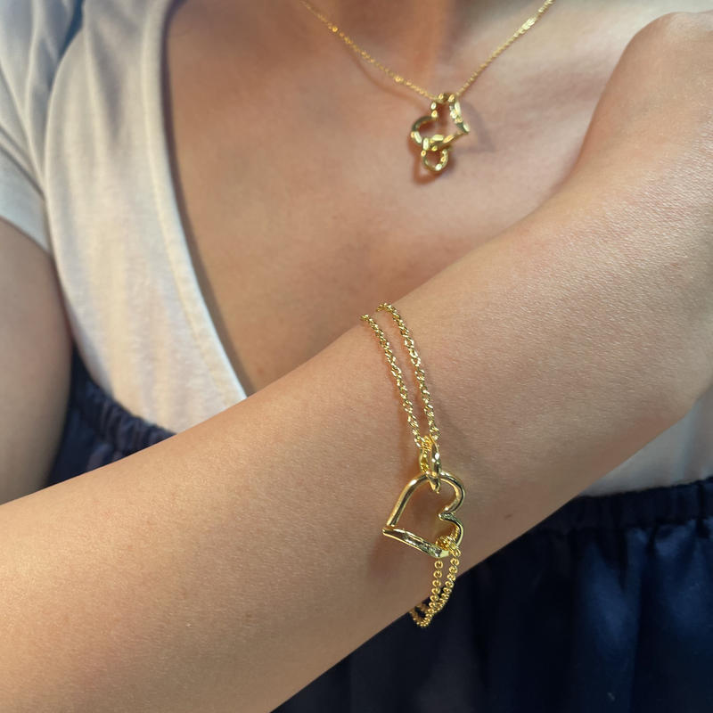 ダブルオープンハートブレスレット Cecilmcbeeaccessorys