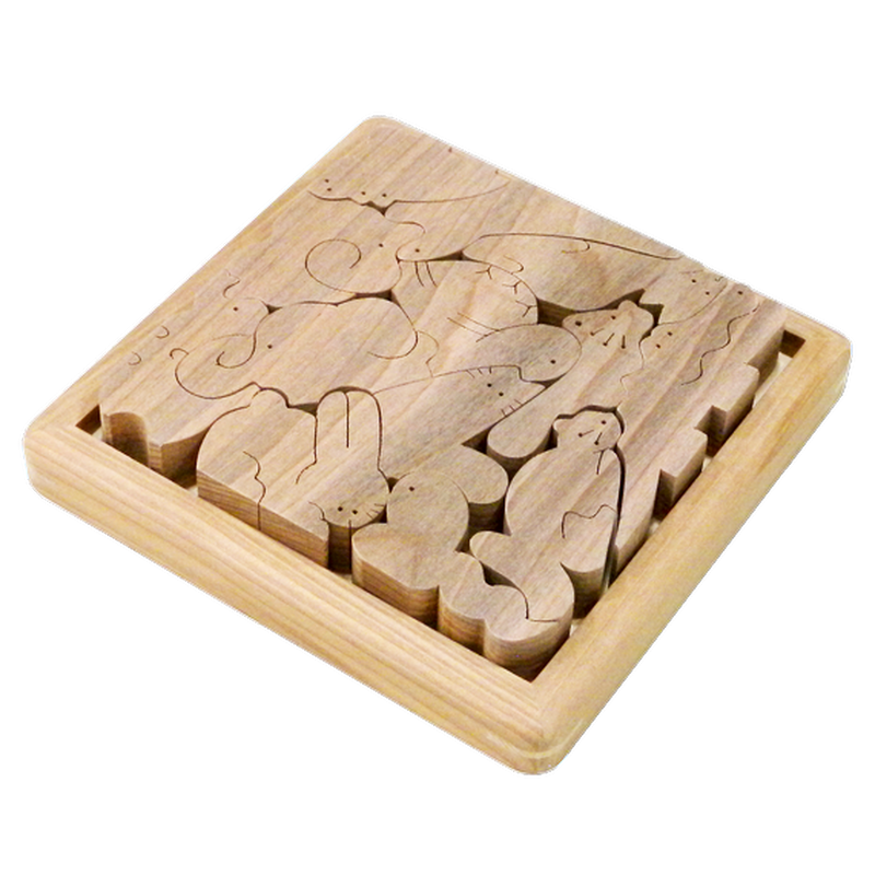 パズル どうぶつ １３ｐ 木のおもちゃ通販 Mokulabo Online Store