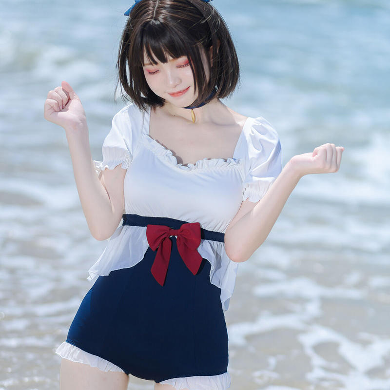 可愛い白雪姫のリボンワンピース水着3点セット 73 Sexymaker コスプレ コ