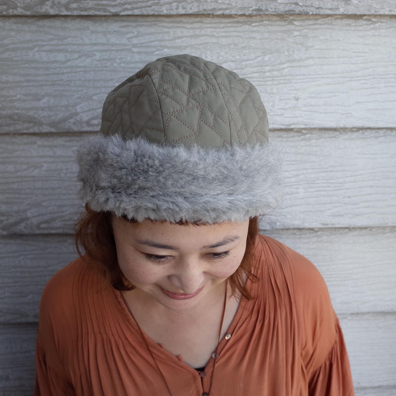 Mature Ha キルティングフードキャップ Hood Cap Quilting Moln Mature Ha キルティングフードキャップ Hood Cap Quilting Moln