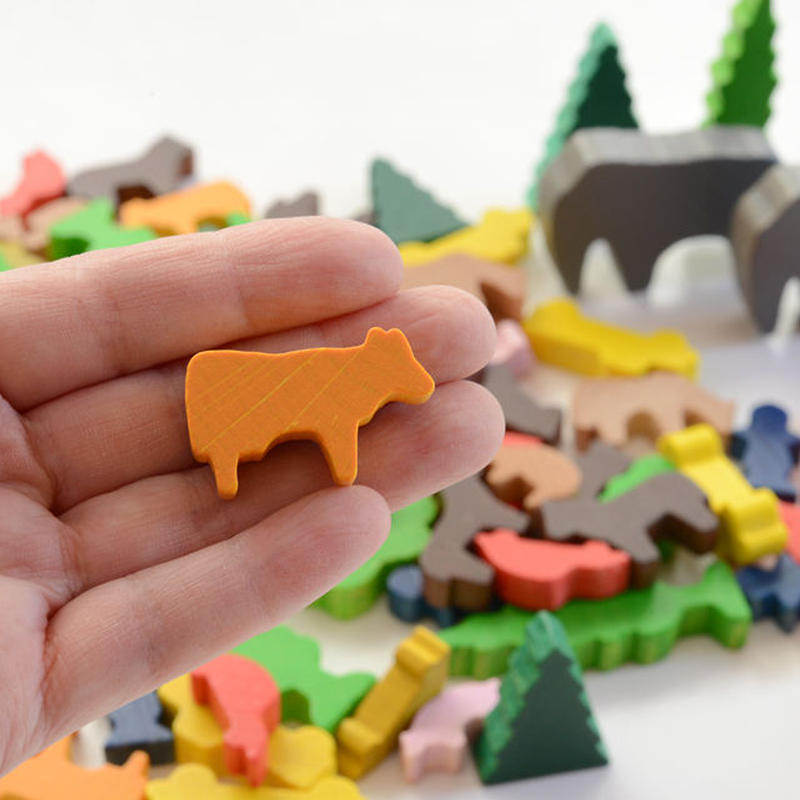3才 追加の積木 ミニ積木 動物たち 70ピース Toys Gift Momo 3才 追加の積木 ミニ積木 動物たち 70ピース Toys Gift Momo