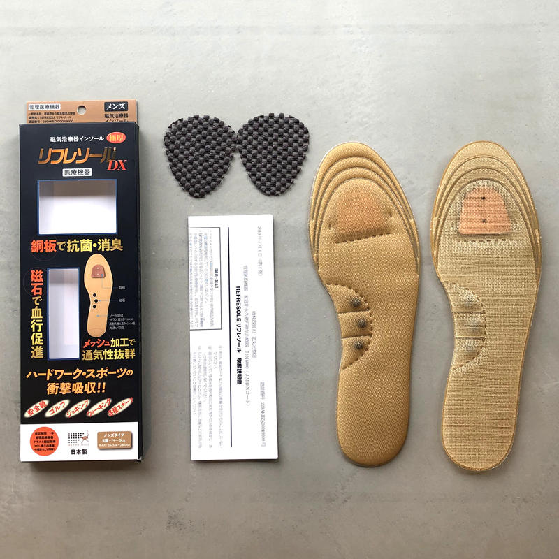 シーアンドケイ リフレソールdx 磁気治療器 インソール 極厚 メンズサイズ 24 5 2