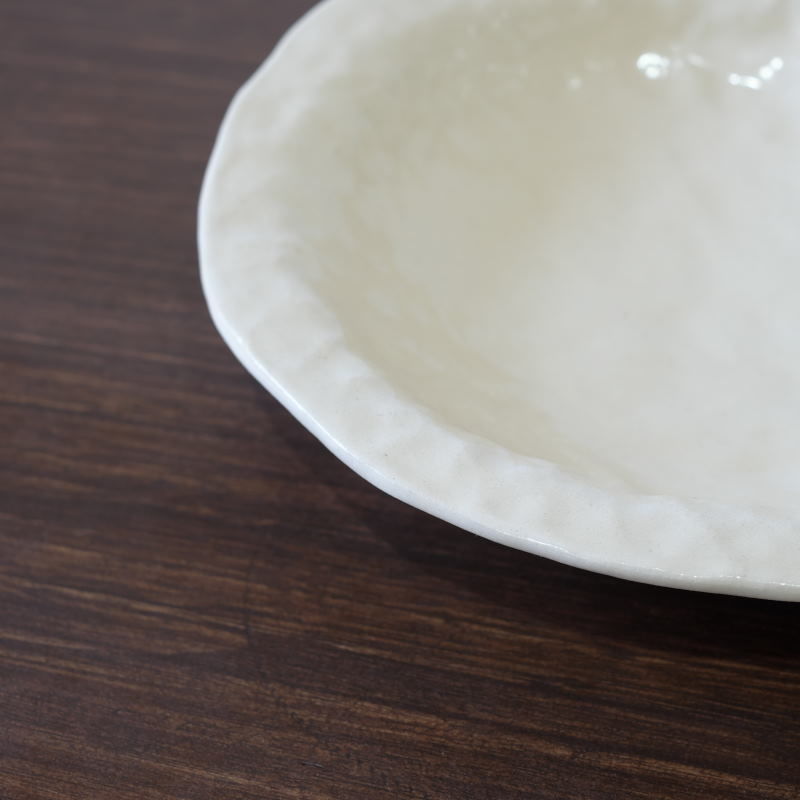 Mouhitoaji 白いカレー皿 Mono