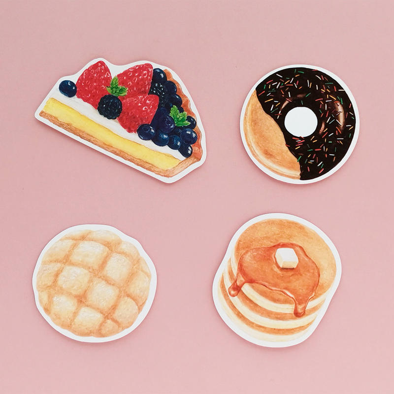 7月号掲載分 Rala Design 贈り物にそえて 食べ物たのしいミニカード 月刊手紙舎