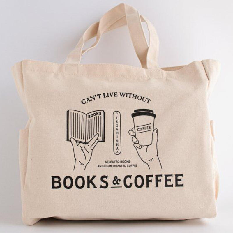 手紙社 Yunosuke トートバッグ 本とコーヒー オリジナルトート 月刊手紙舎 手紙社 Yunosuke トートバッグ 本とコーヒー オリジナルトート 月刊手紙舎