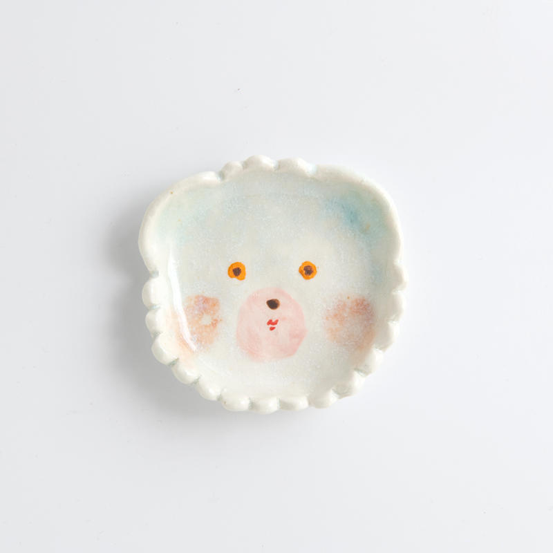 増田光 2くま豆皿 月刊手紙舎