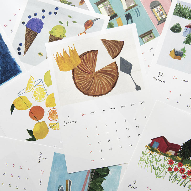 12月号掲載分 手紙社 いわしまあゆ22年カレンダー 月刊手紙舎