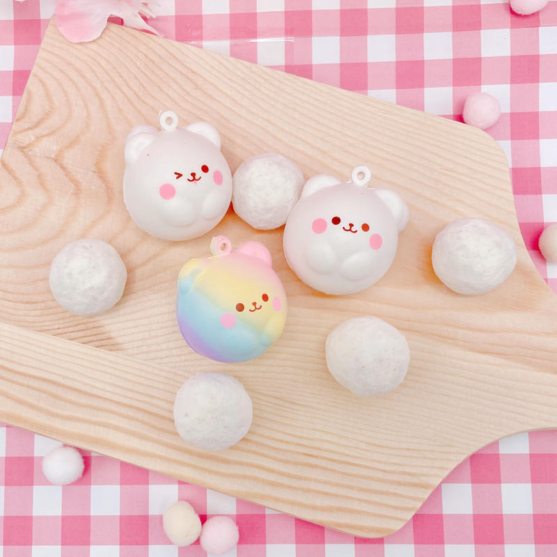 スノーボールクッキー マシュマロベア Mooosh Squishy