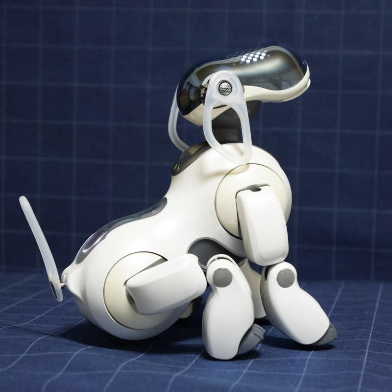 ソニーアイボ]SONY AIBO ERS-7 グリーンの耳としっぽ