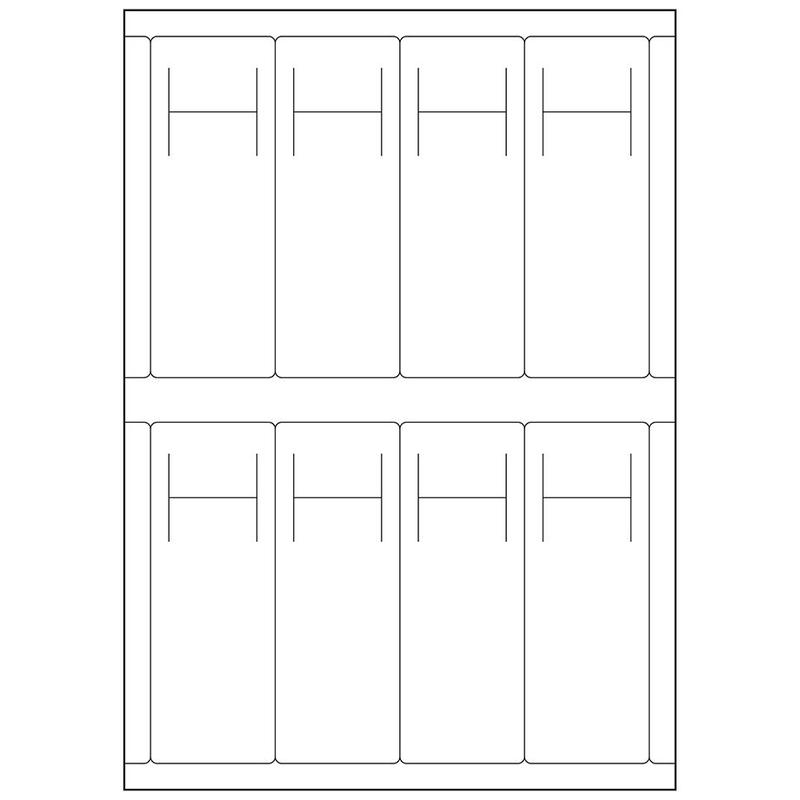 ａ4首かけプリンター無地用紙8面付 25シート 無料テンプレートあり Muji Depo