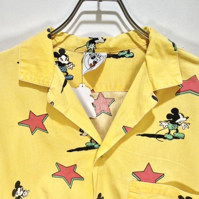 ミッキーと星のアロハシャツ Igt2540 古着屋mumu