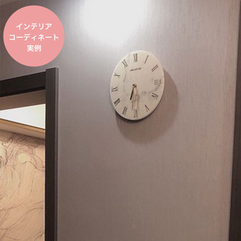 大理石シンプル壁掛け時計 ギリシャ文字盤 Muse Home