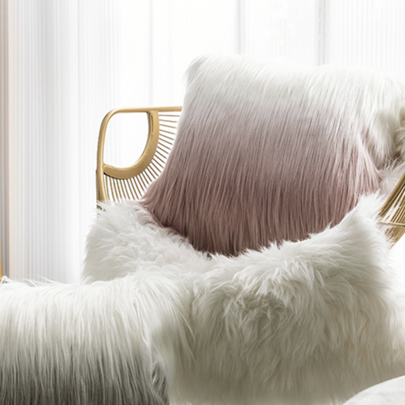 ロングファー クッションカバー 2カラー Muse Home