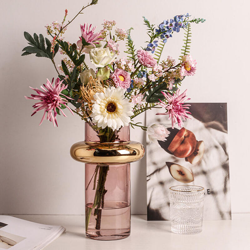 ピンク ゴールドフラワーベース Muse Home