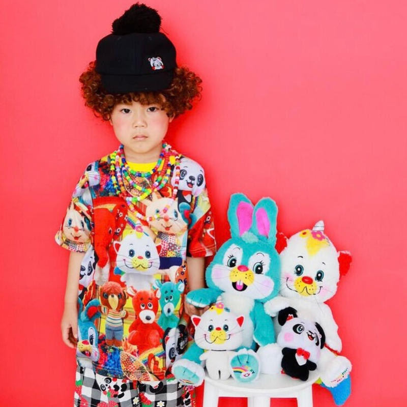 1 いろいろ総柄tシャツ 100m 1cm ぬいぐるみ柄 Muum